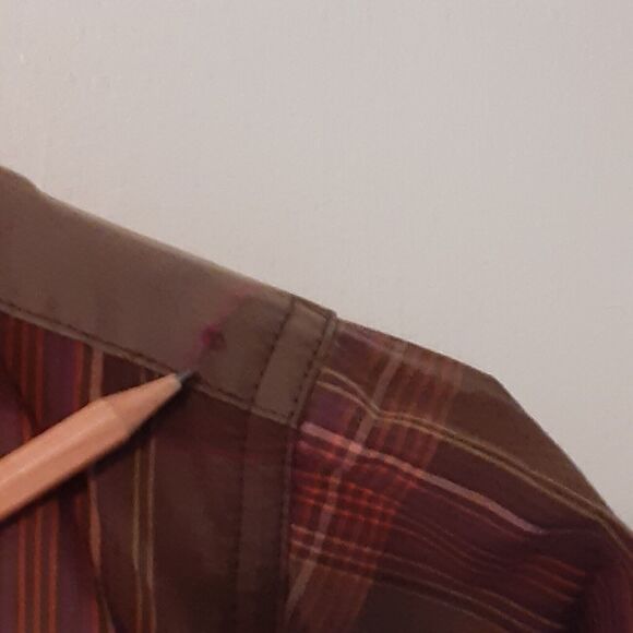 Cinch Adult Mens Size M Medium Plaid Long Sleeve Button Up Shirt - Picture 5 of 9